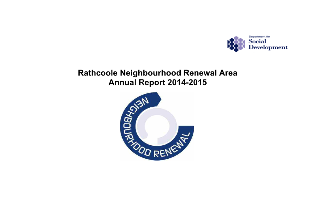 Rathcoole Neighbourhood Renewal Annual Report 2014/15