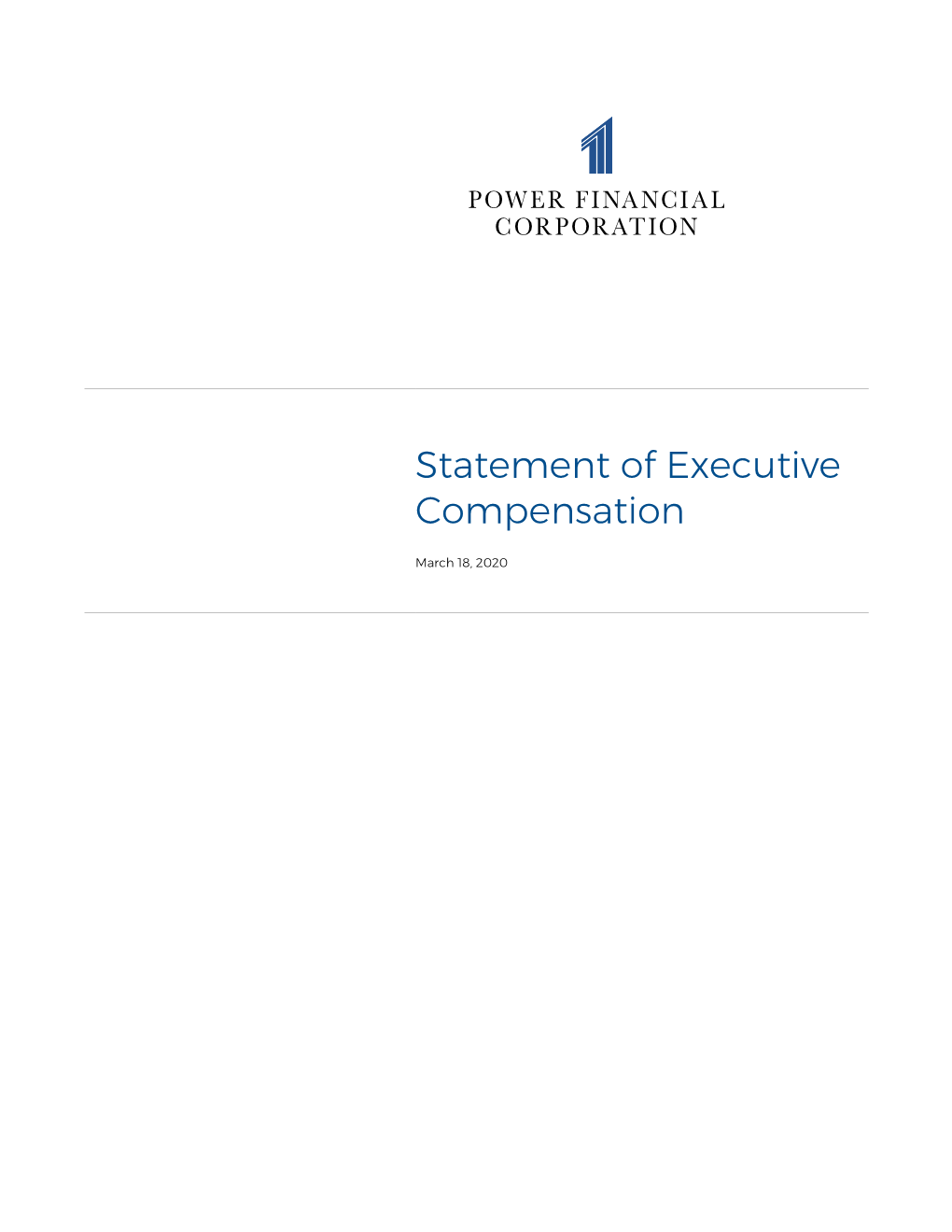 2020 Statement of Executive Compensation