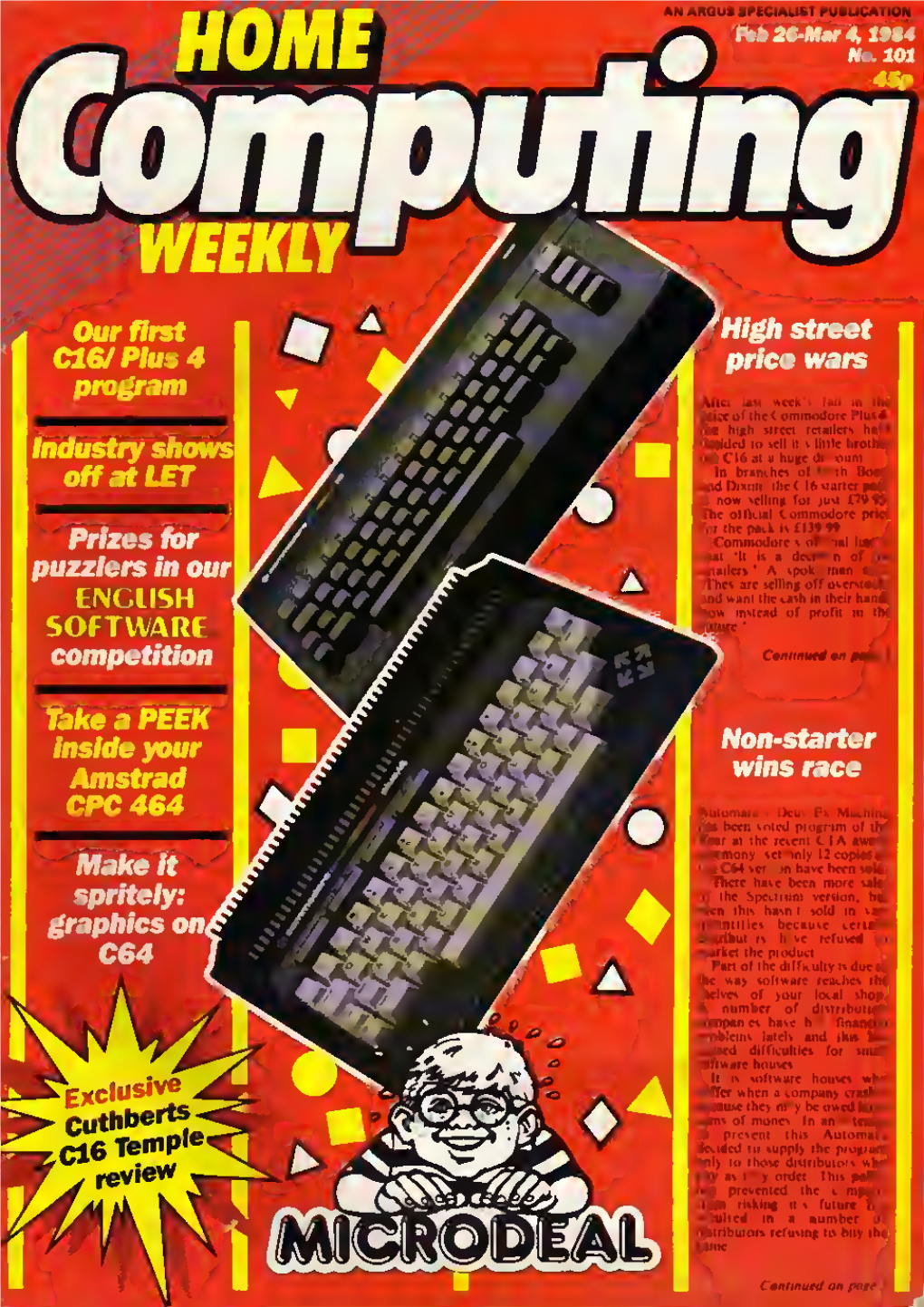 Home Computing Weekly Magazine Issue