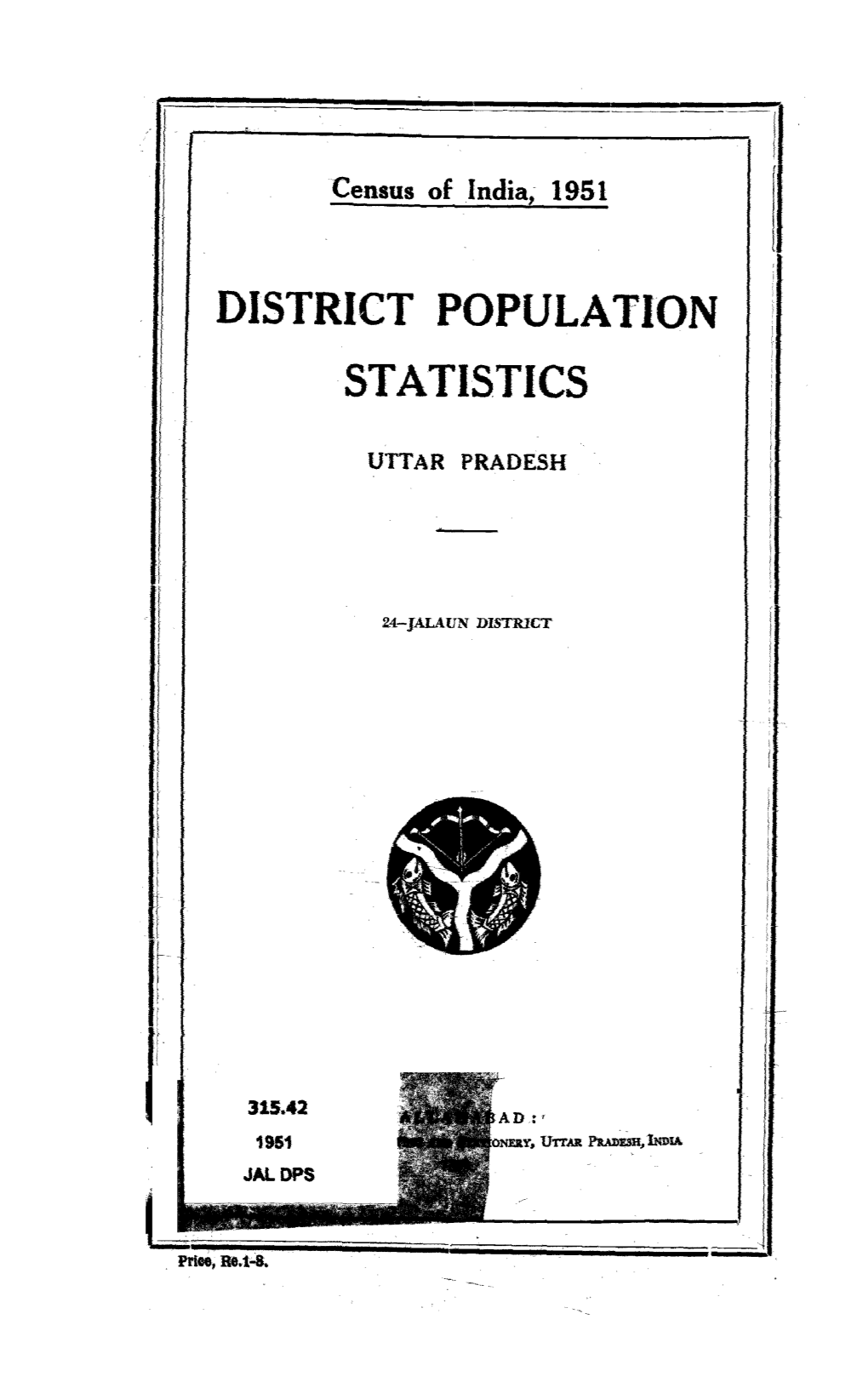 District Population Statistics, 24-Jalaun, Uttar Pradesh