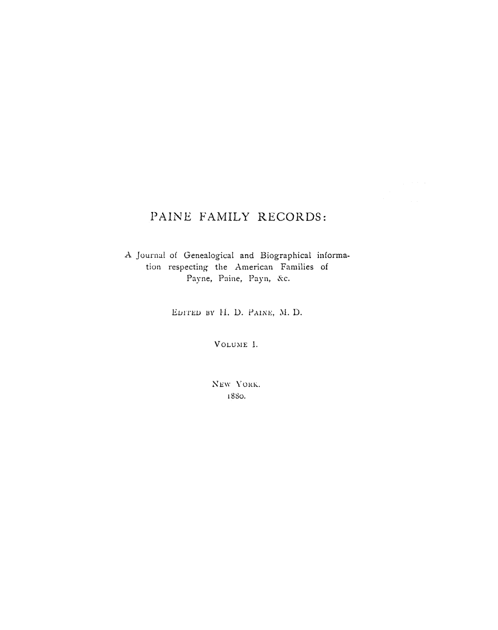PAINE Faivlil Y RECORDS