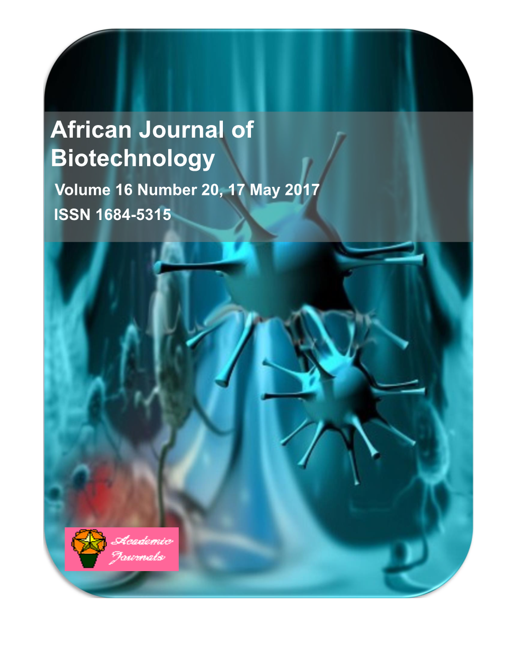 African Journal of Biotechnology Volume 16 Number 20, 17 May 2017 ISSN 1684-5315