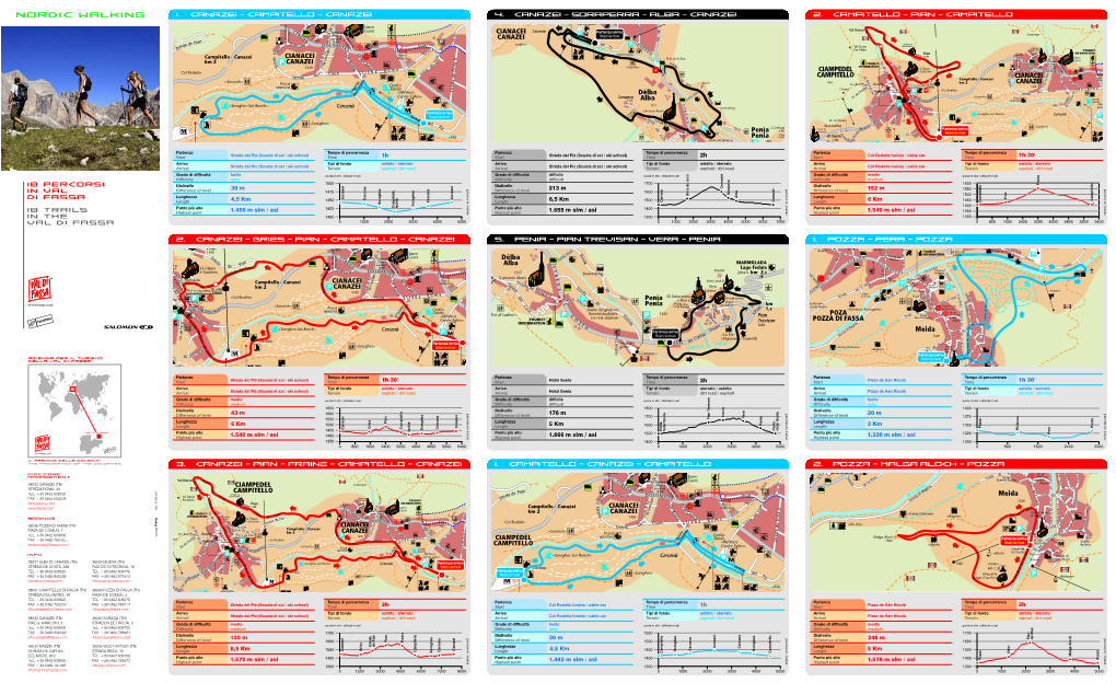 Cartina Percorsi Nordic Walking