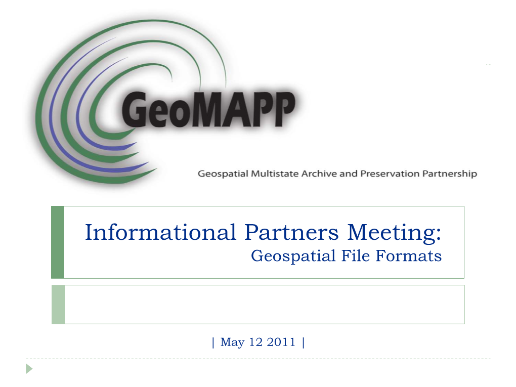 Geospatial File Formats