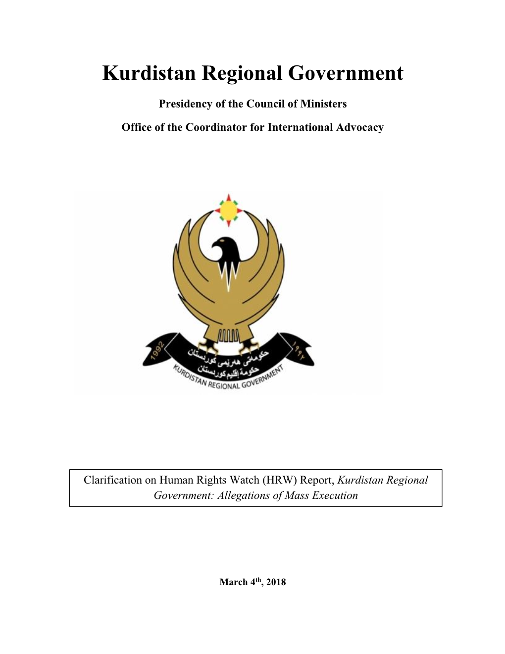 Kurdistan Regional Government