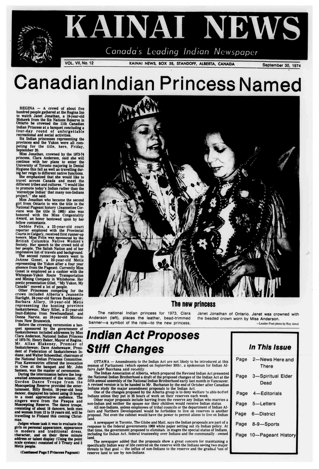 Canadianindian Princess Named
