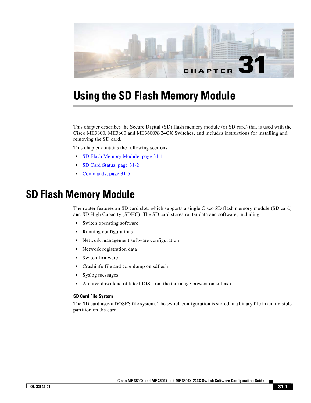 Using the SD Flash Memory Module