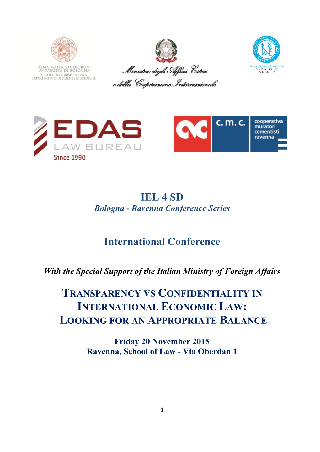 IEL 4 SD International Conference