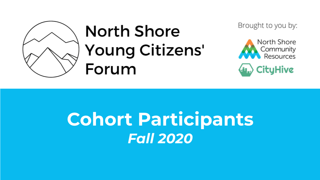 Forum Cohort Bios.Nov2020