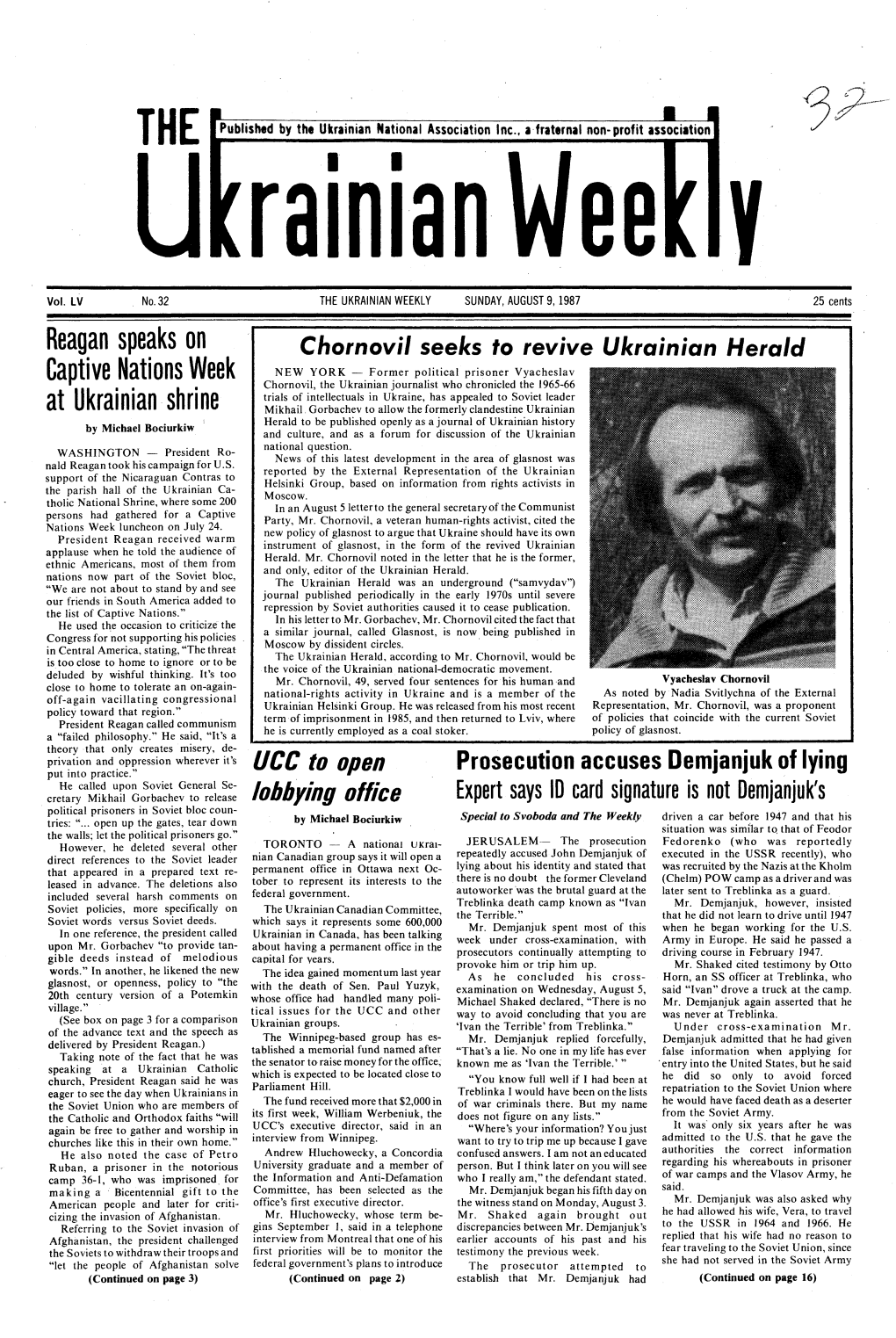 The Ukrainian Weekly 1987