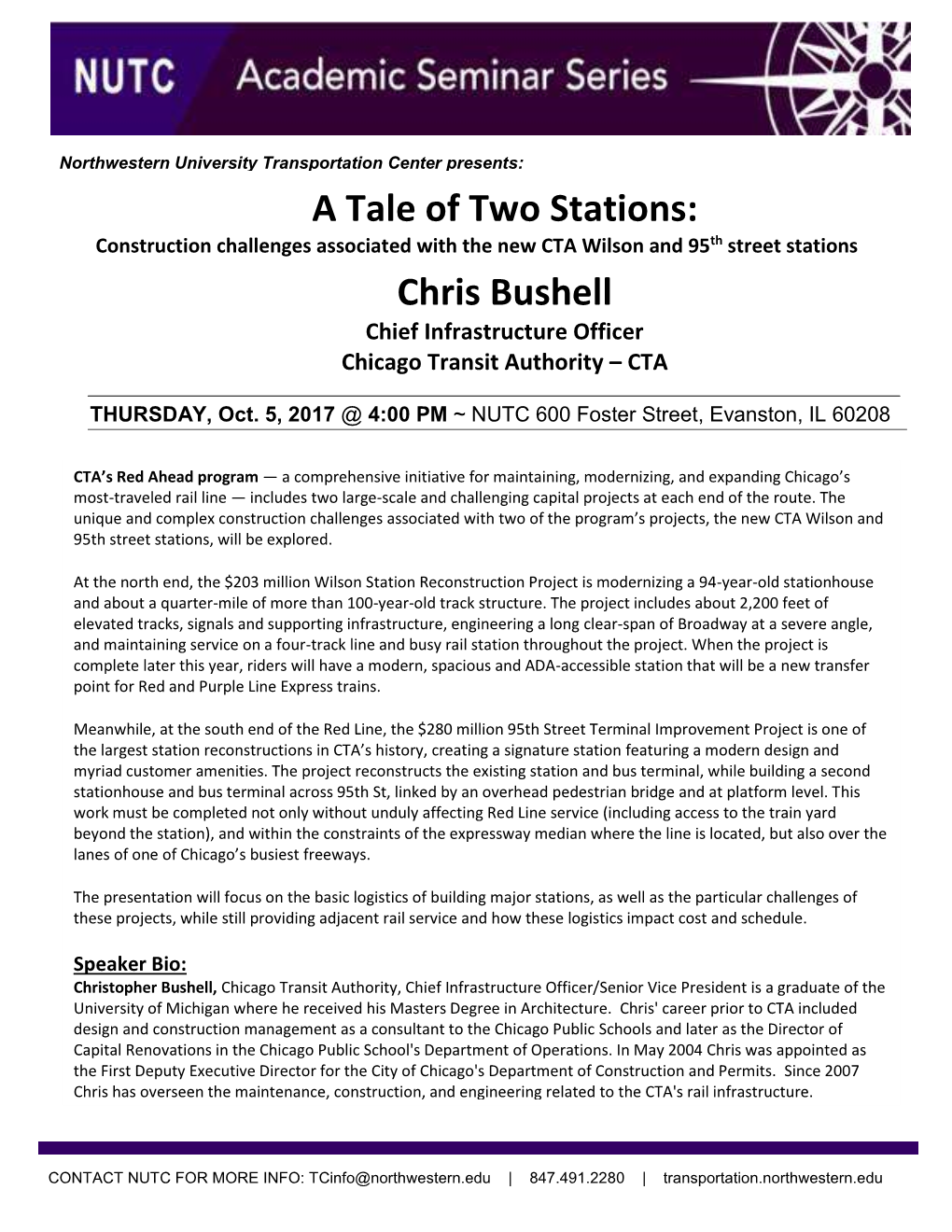 A Tale of Two Stations: Chris Bushell