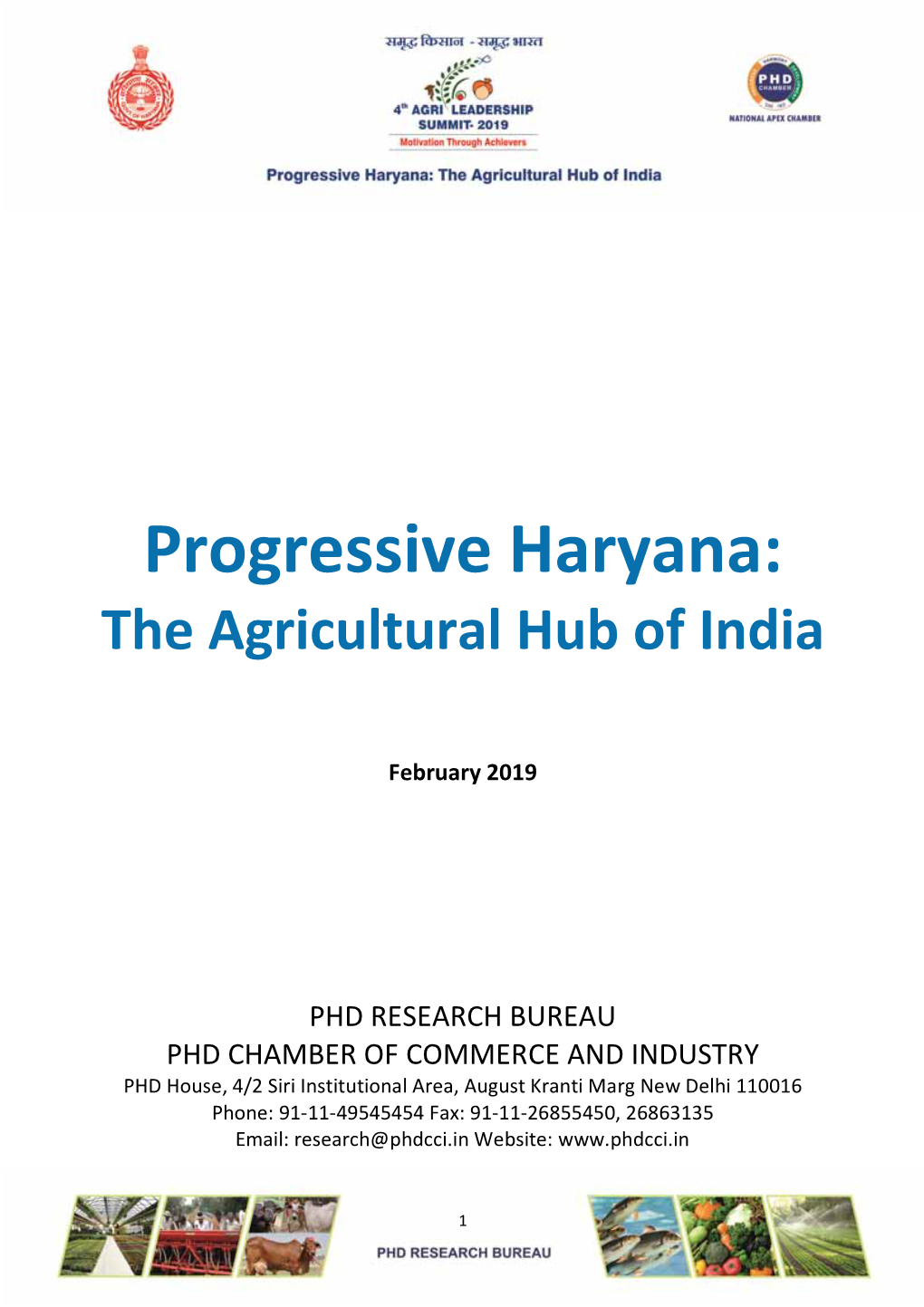 Progressive Haryana the Agricultural Hub of India