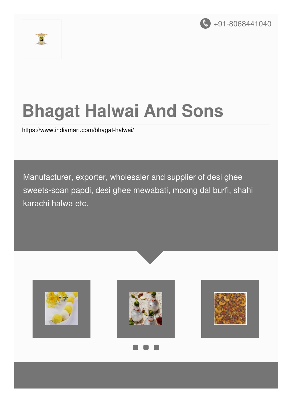 Bhagat Halwai and Sons