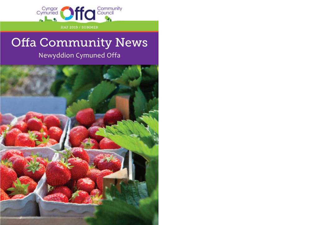 Offa Community News / Summer 2019 Offa Community News / Summer 2019 3 the St Giles‘ Church Mouse Festival Questionnaire Gŵyl Llygod Eglwys Sant Silyn Holiadur