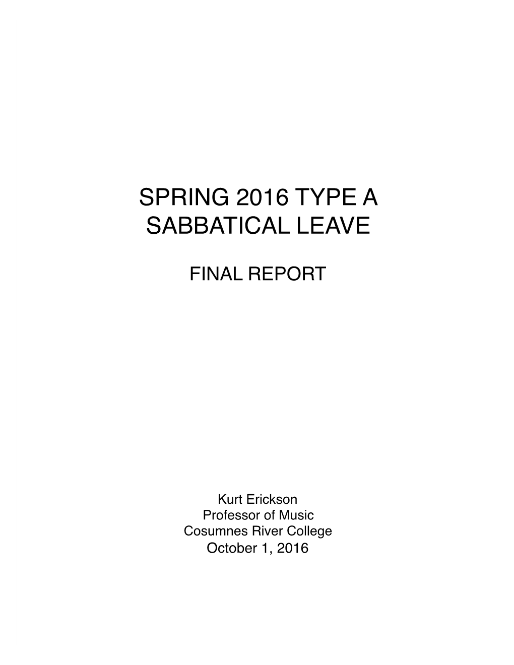 Sabbatical Final Report 16