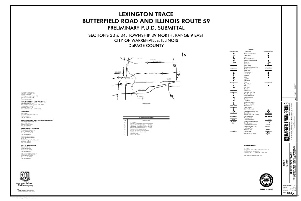 Lexington Trace Butterfield Road and Illinois Route 59 Preliminary P.U.D