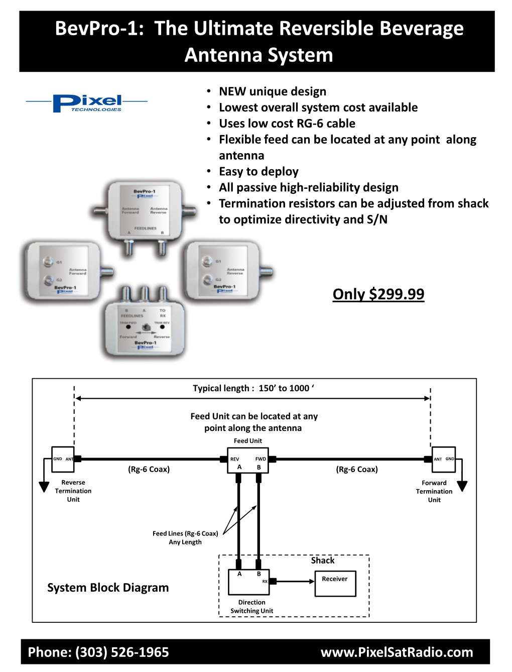 Bevpro-1: the Ultimate Reversible Beverage Antenna System