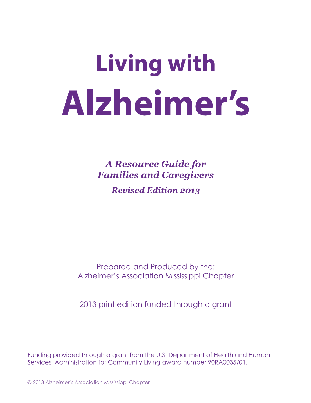 Living with Alzheimer’S