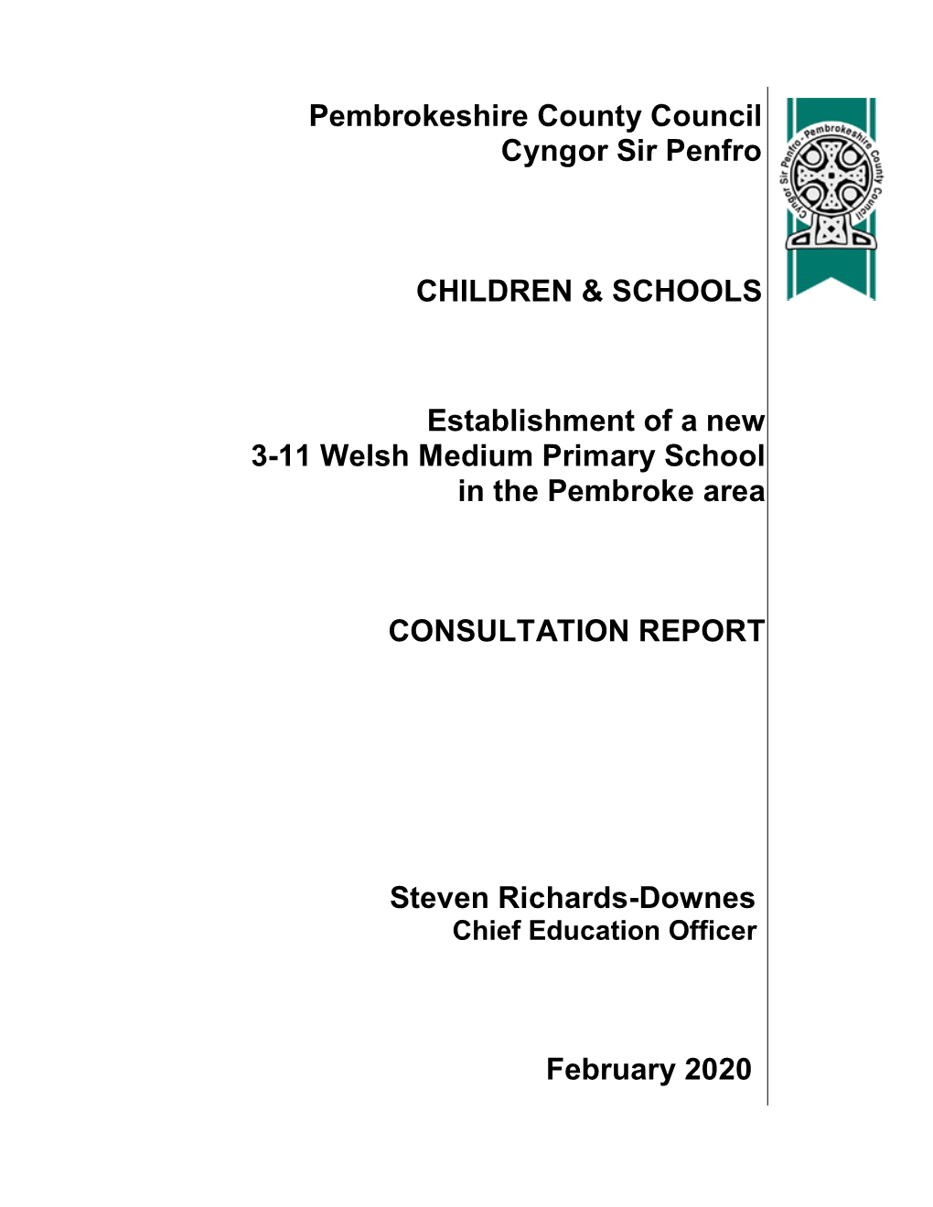 Consultation Report February 2020