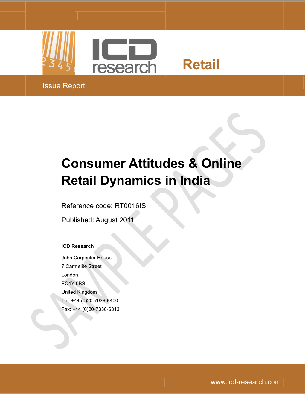 Consumer Attitudes & Online Retail Dynamics in India