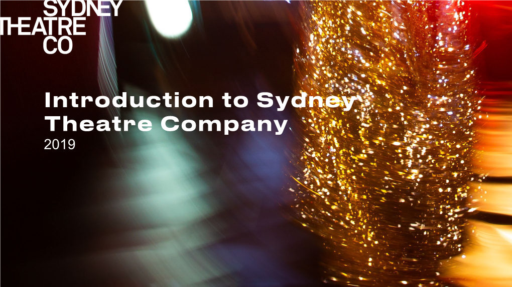 Introduction to Sydney Theatre Company