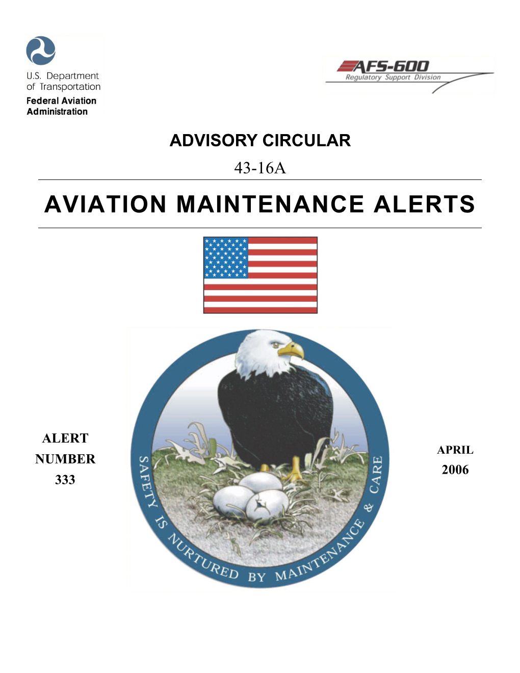 Aviation Maintenance Alerts Alert Number