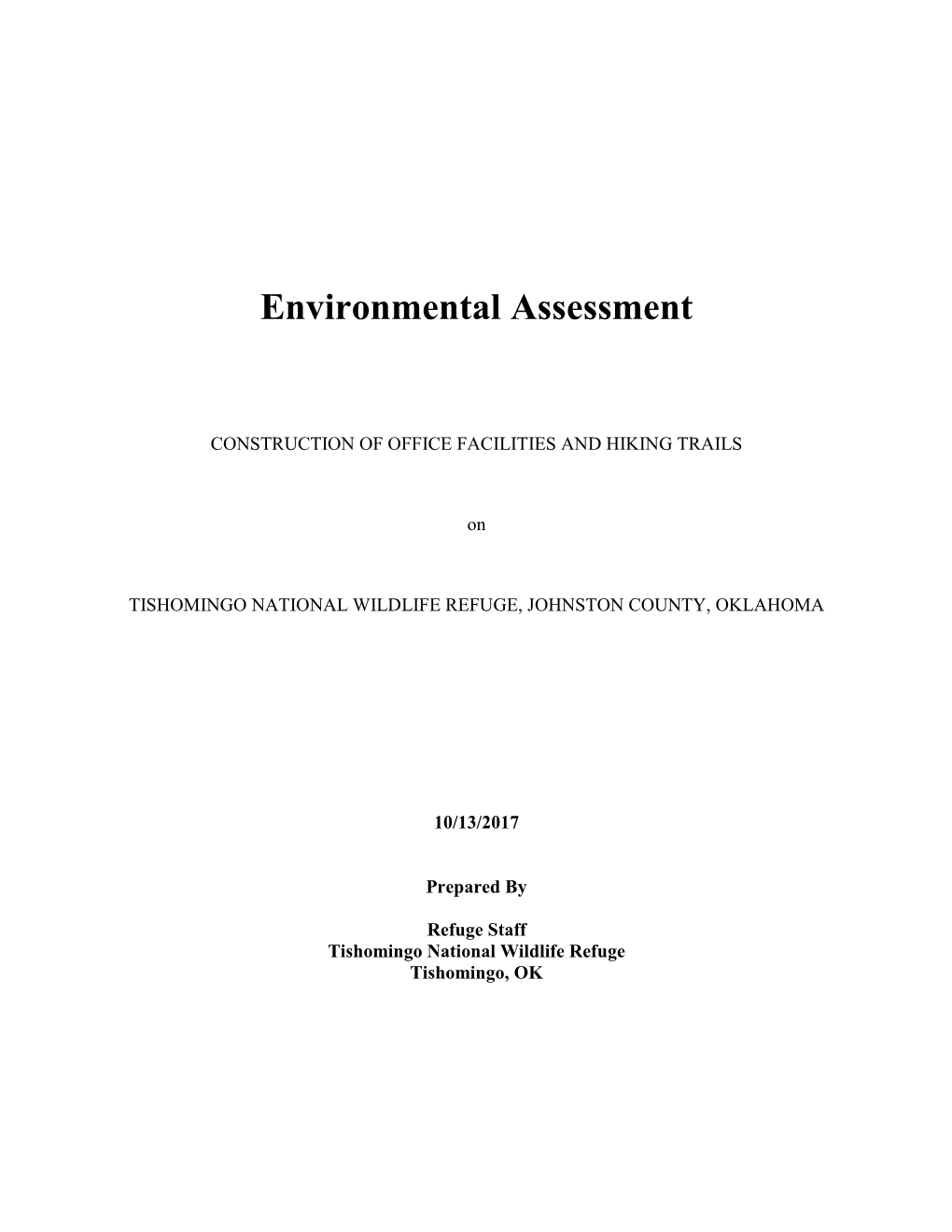 Environmental Assessment