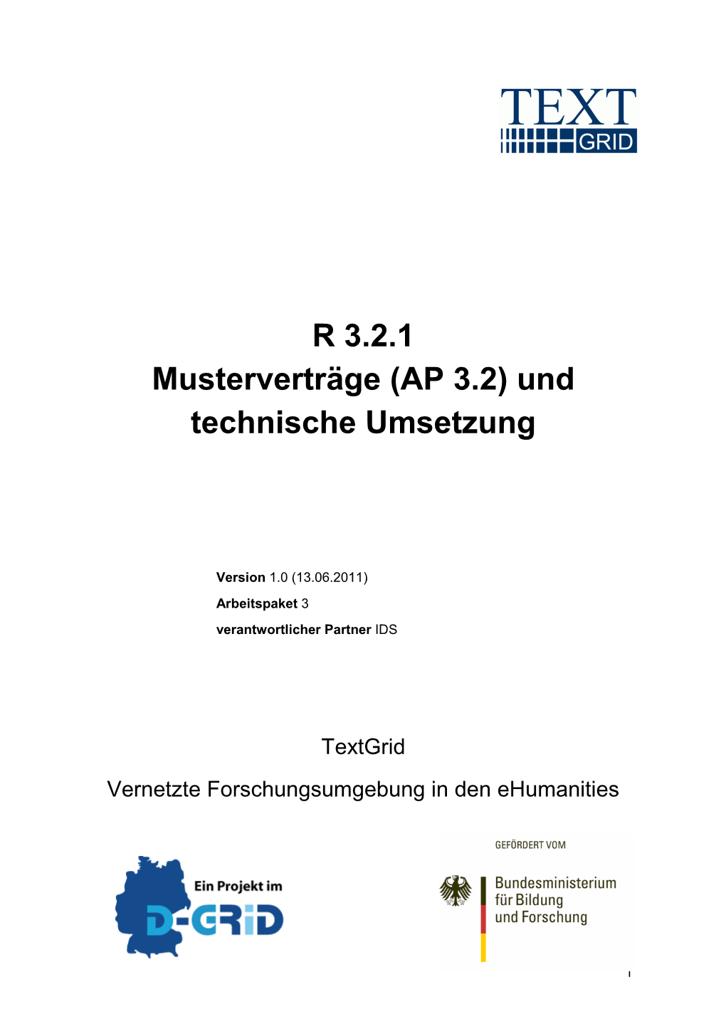 R 3.2.1: Musterverträge Und Technische Umsetzung