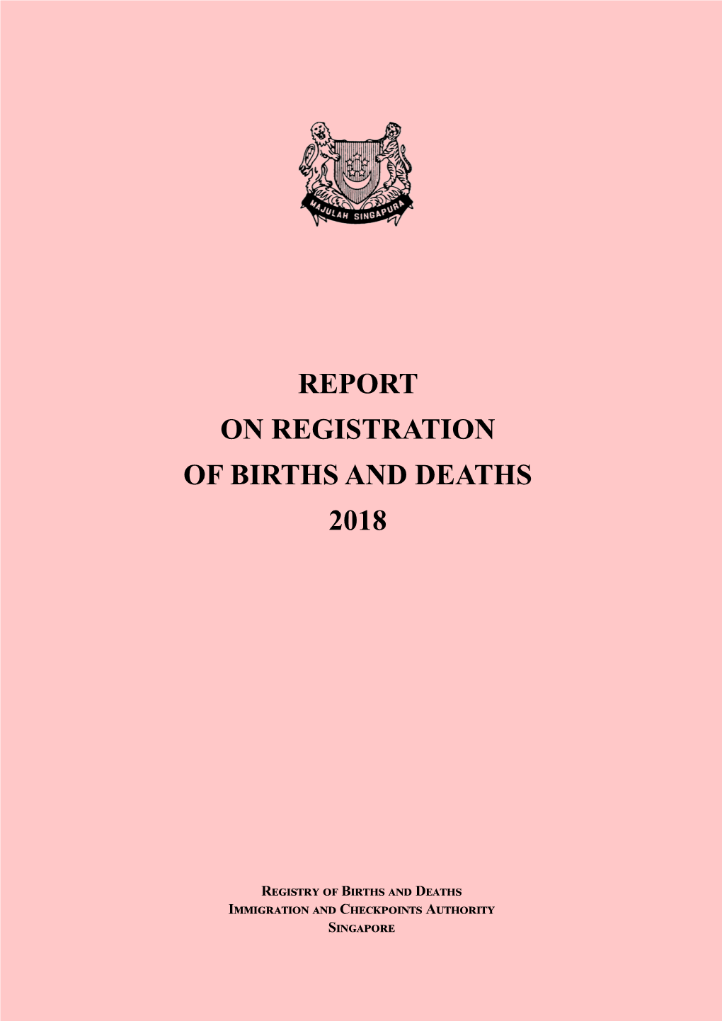 Report on Registration of Births and Deaths 2018