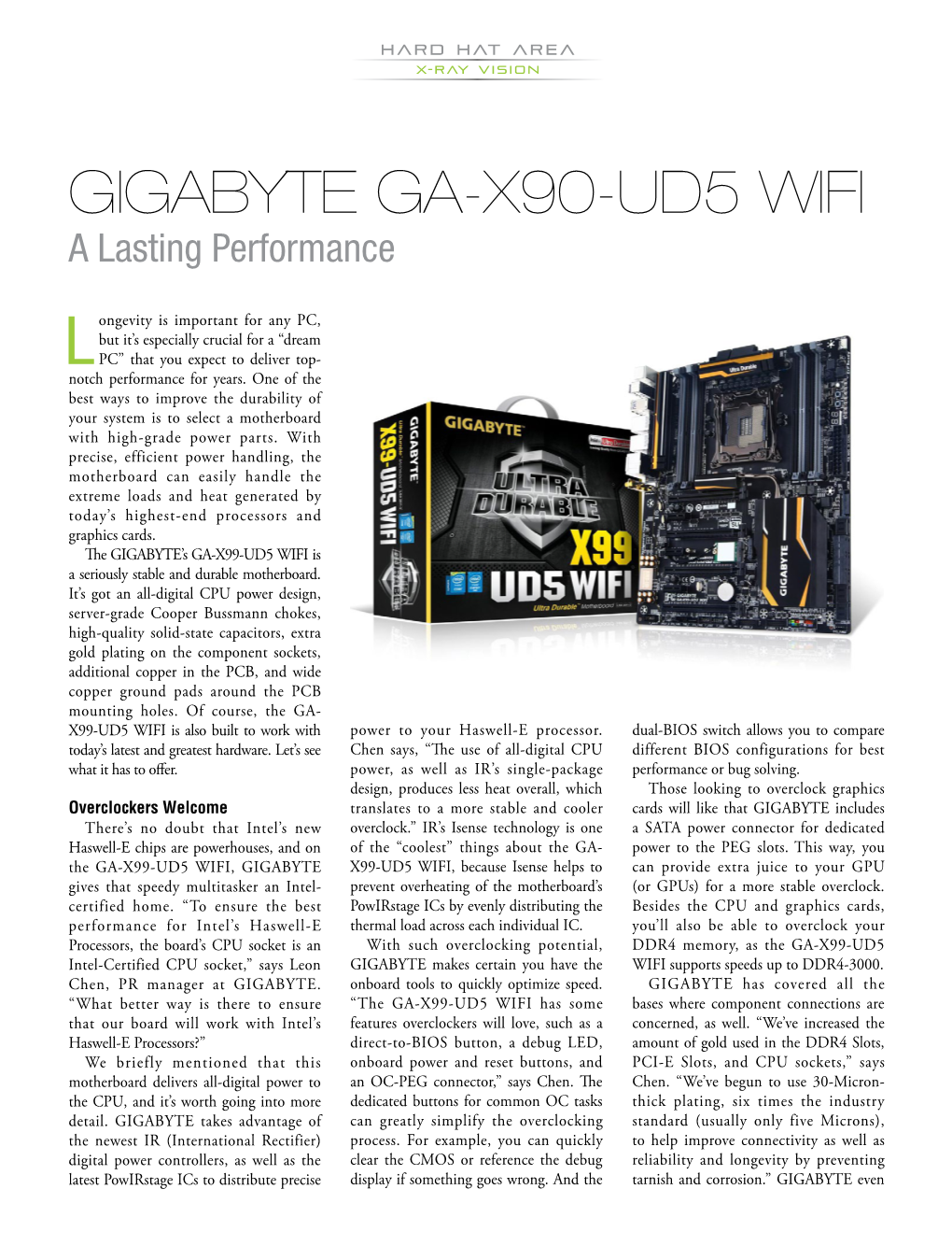 GIGABYTE GA-X90-UD5 WIFI a Lasting Performance