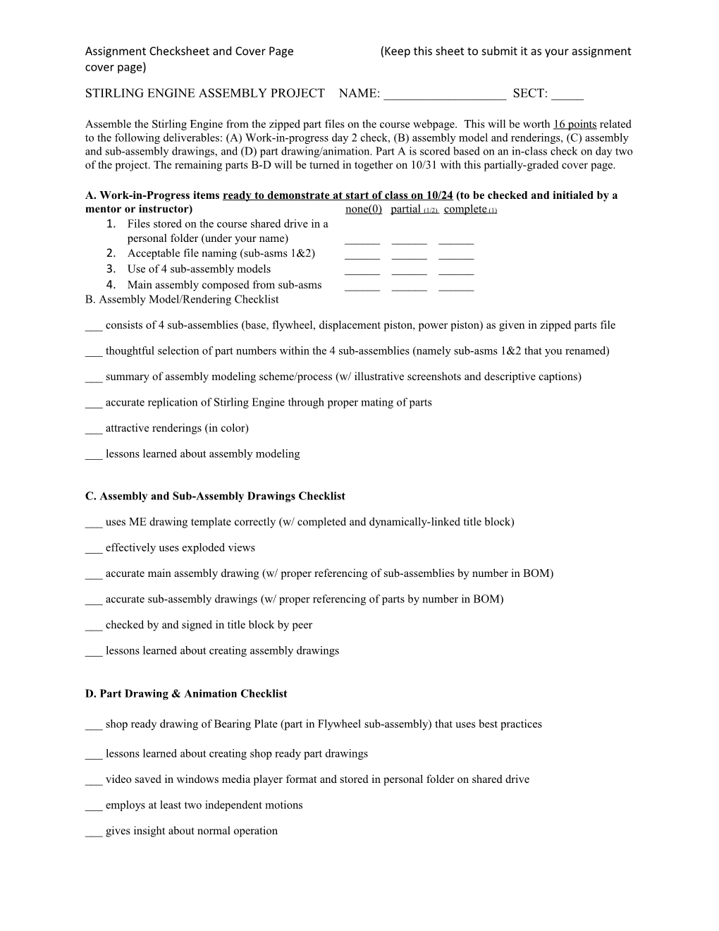 Assignment Checksheet and Cover Page (Keep This Sheet to Submit It As Your Assignment Cover