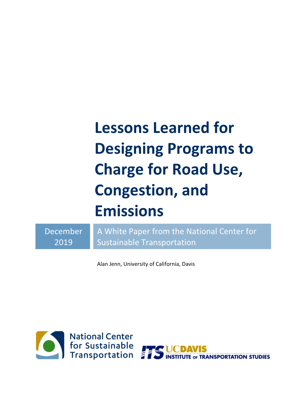 Lessons Learned for Designing Programs to Charge for Road Use