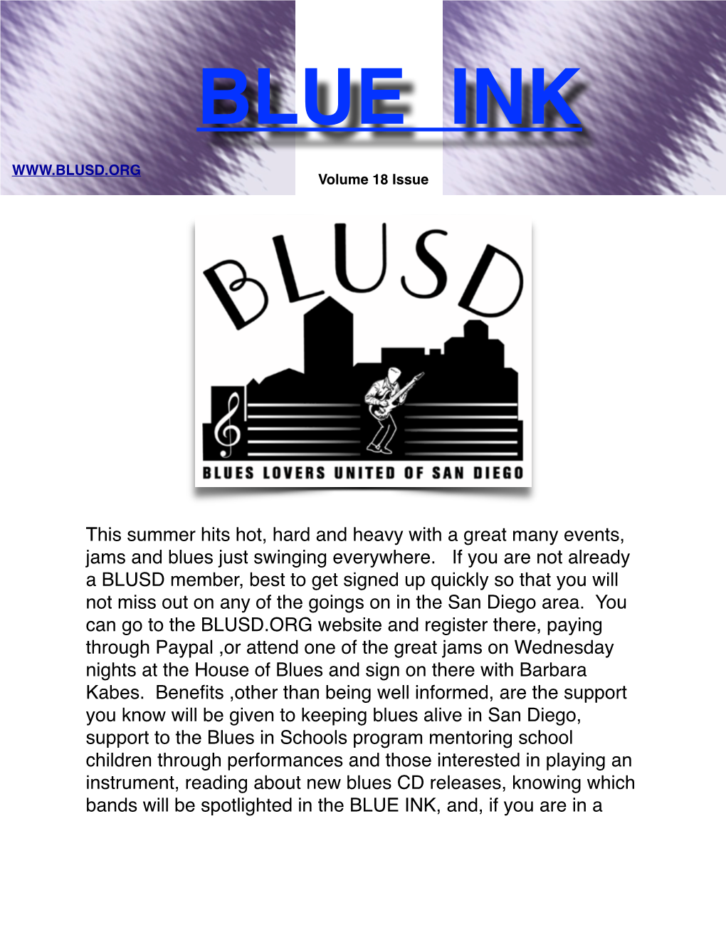 Blueink Newsletter July 2015