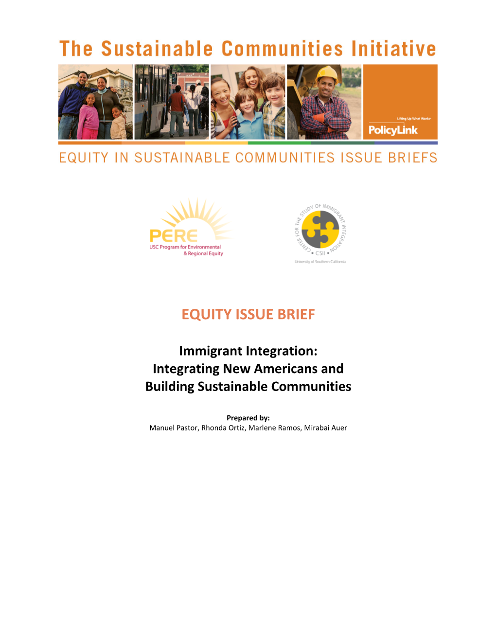 Equity Issue Brief