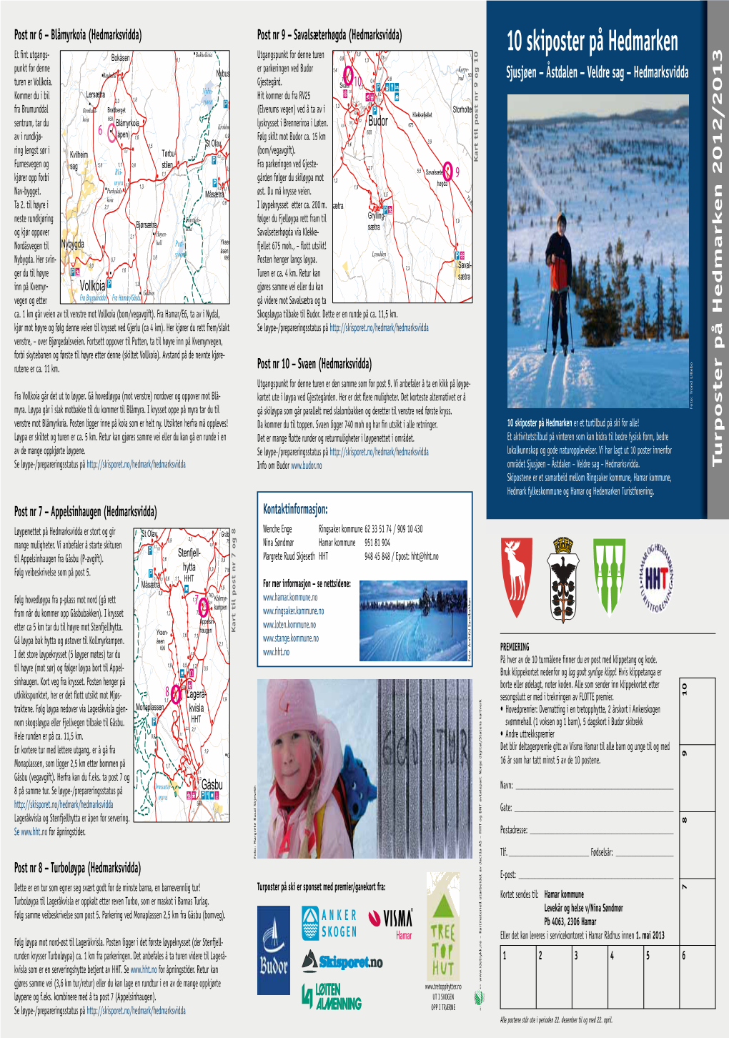 10 Skiposter På Hedmarken Punkt for Denne Er Parkeringen Ved Budor Sjusjøen – Åstdalen – Veldre Sag – Hedmarksvidda Turen Er Vollkoia