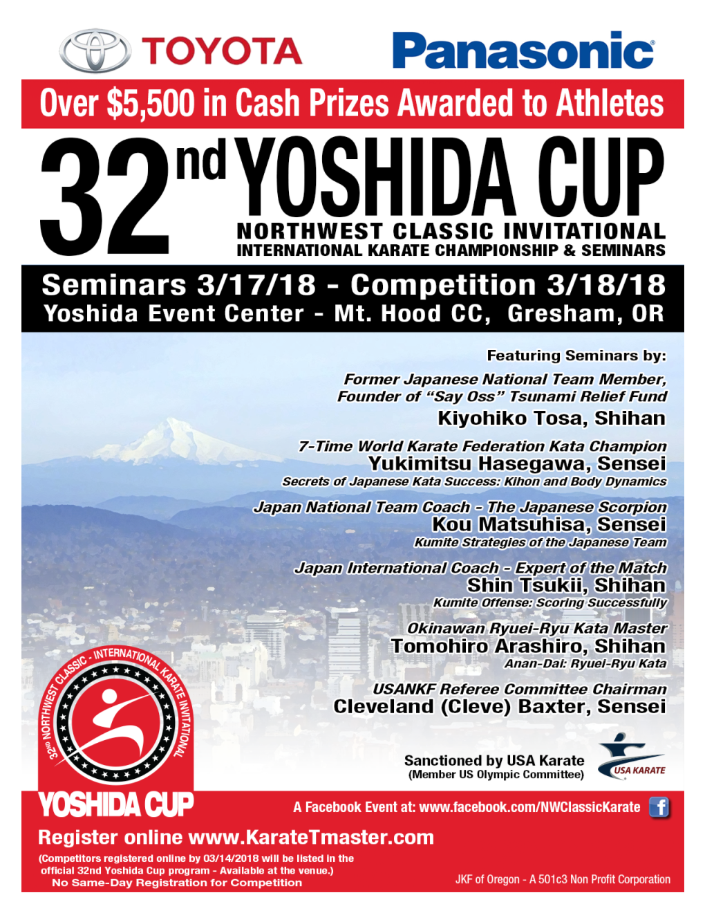 Junki Yoshida Sensei Tournament Director and Host of the Yoshida Cup Northwest Classic INVITATIONAL International Karate Championship & Seminars
