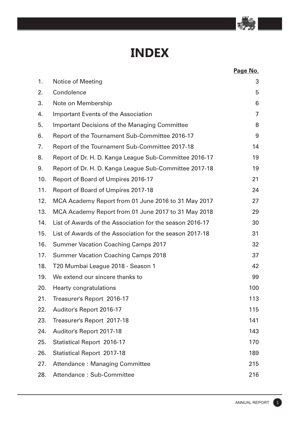 84Th Annual Report and Annual Statement of Accounts for the Year