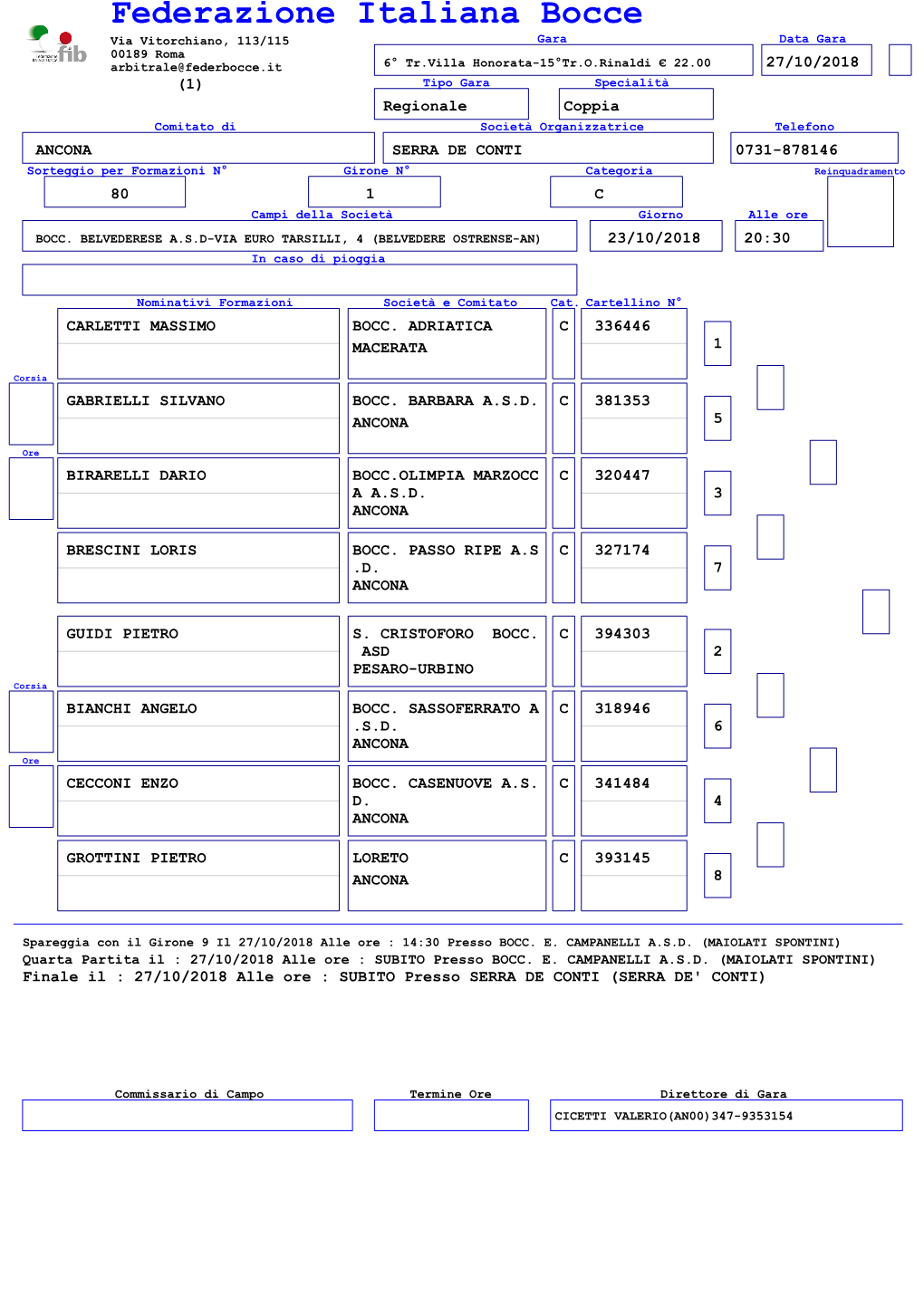 Federazione Italiana Bocce