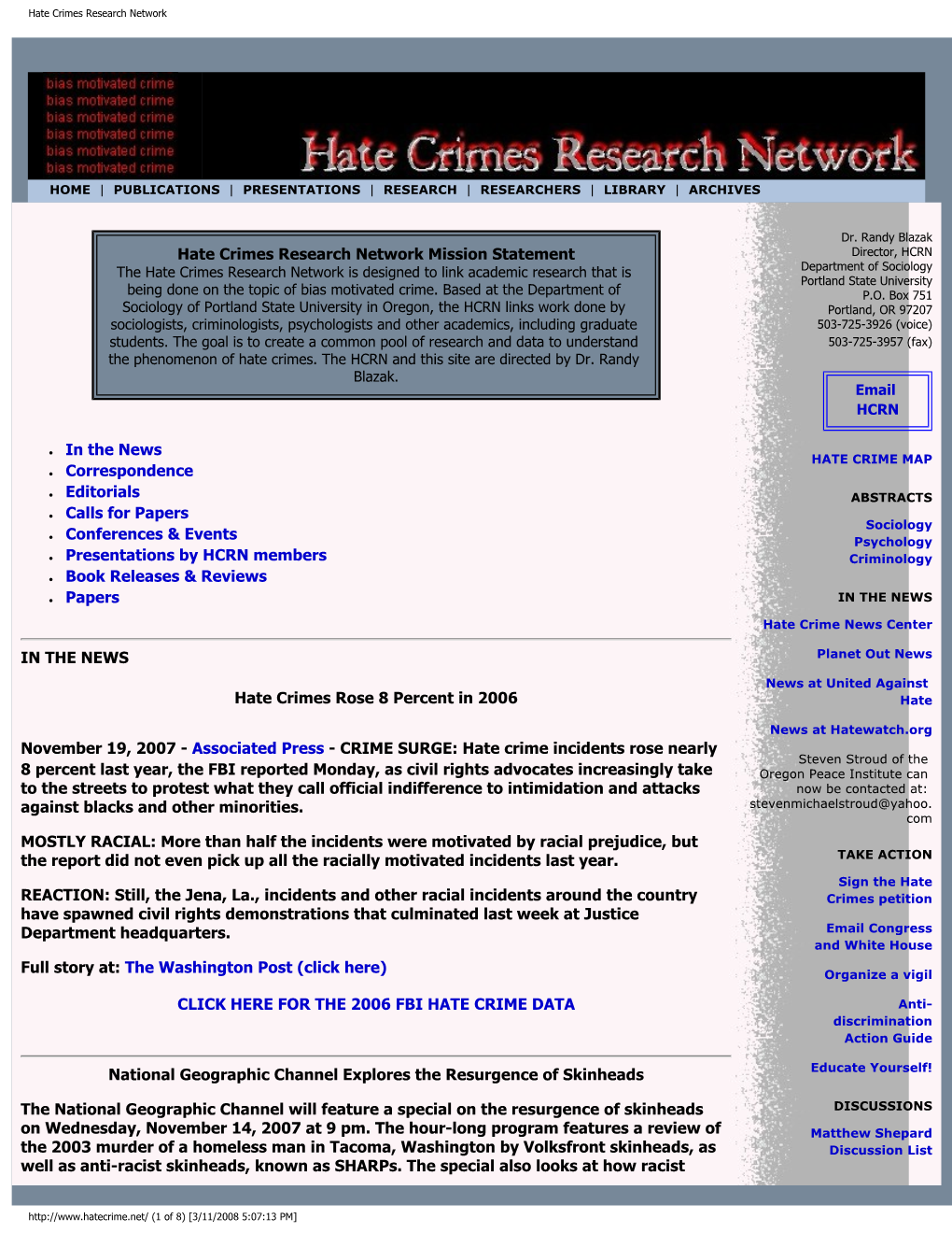 Hate Crimes Research Network