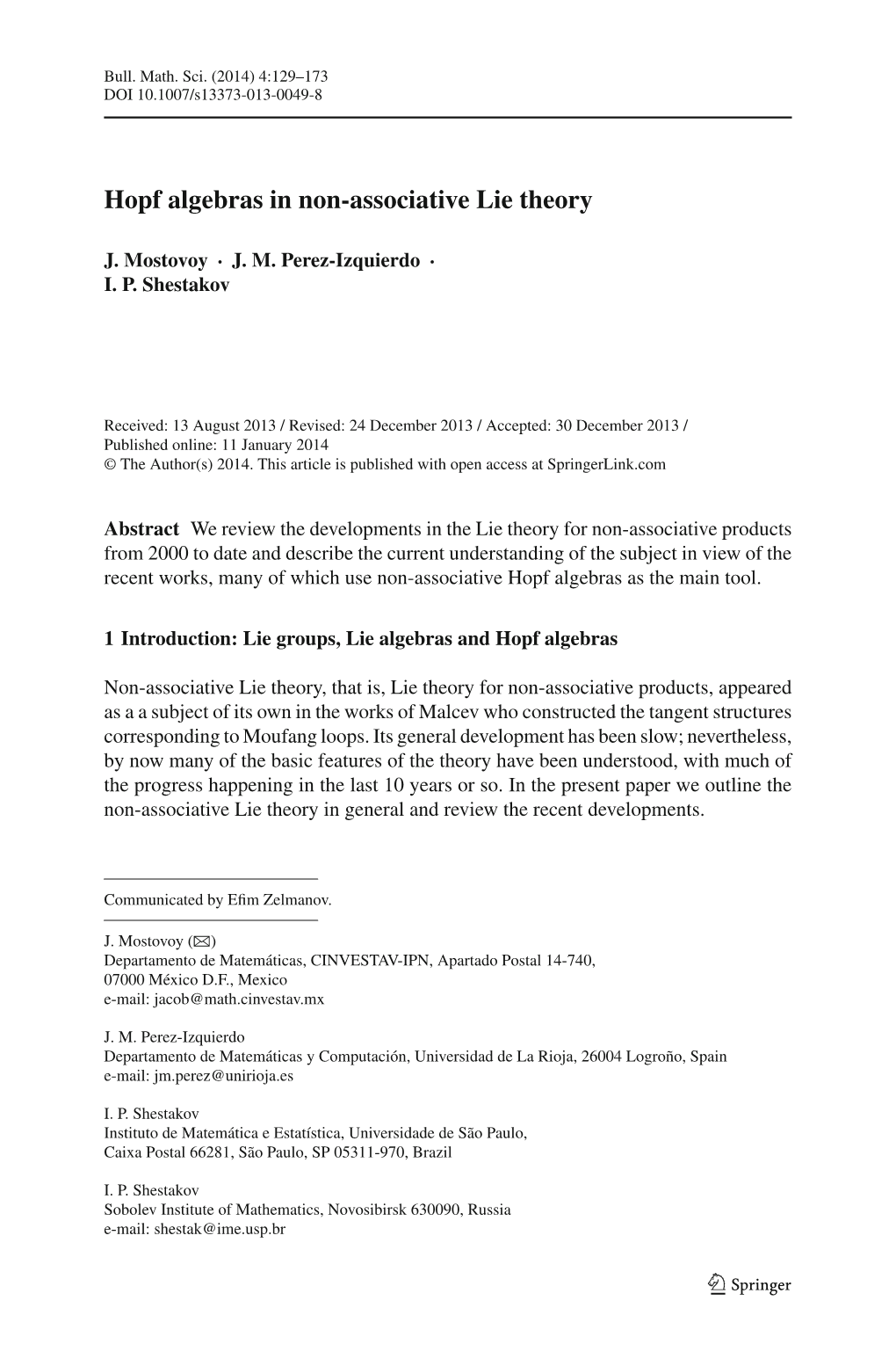 Hopf Algebras in Non-Associative Lie Theory