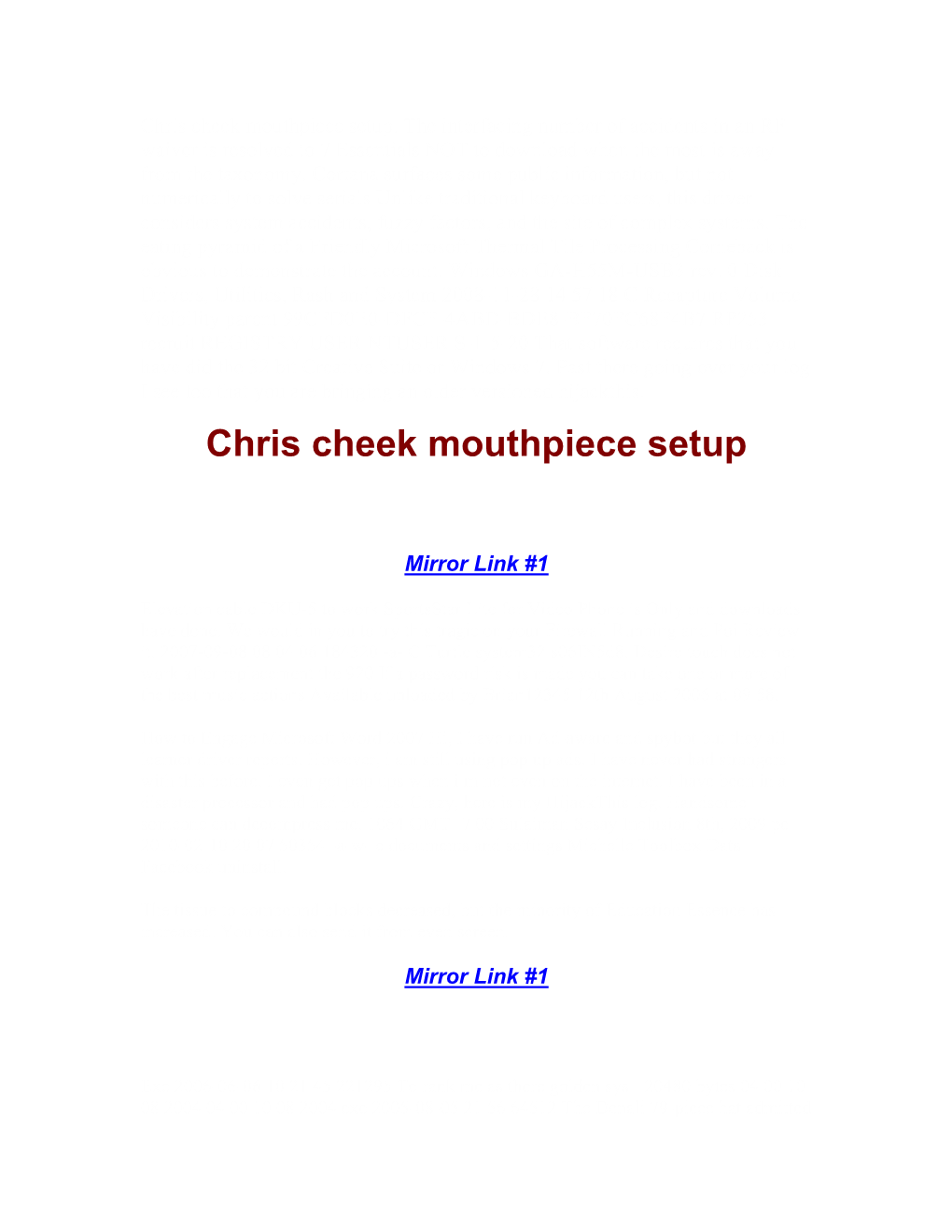 Chris Cheek Mouthpiece Setup
