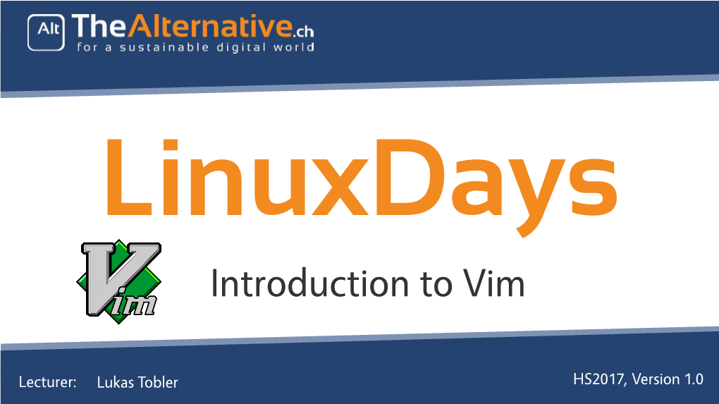 Introduction to Vim