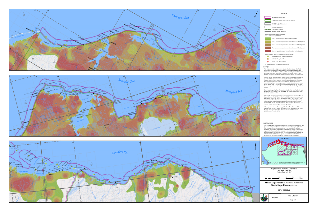 Seabirds 162° 70° 160° 71° 158° Inaru Er Sisgravik Lake 156° 71° R R Iv Across the Arctic Coastal Plain