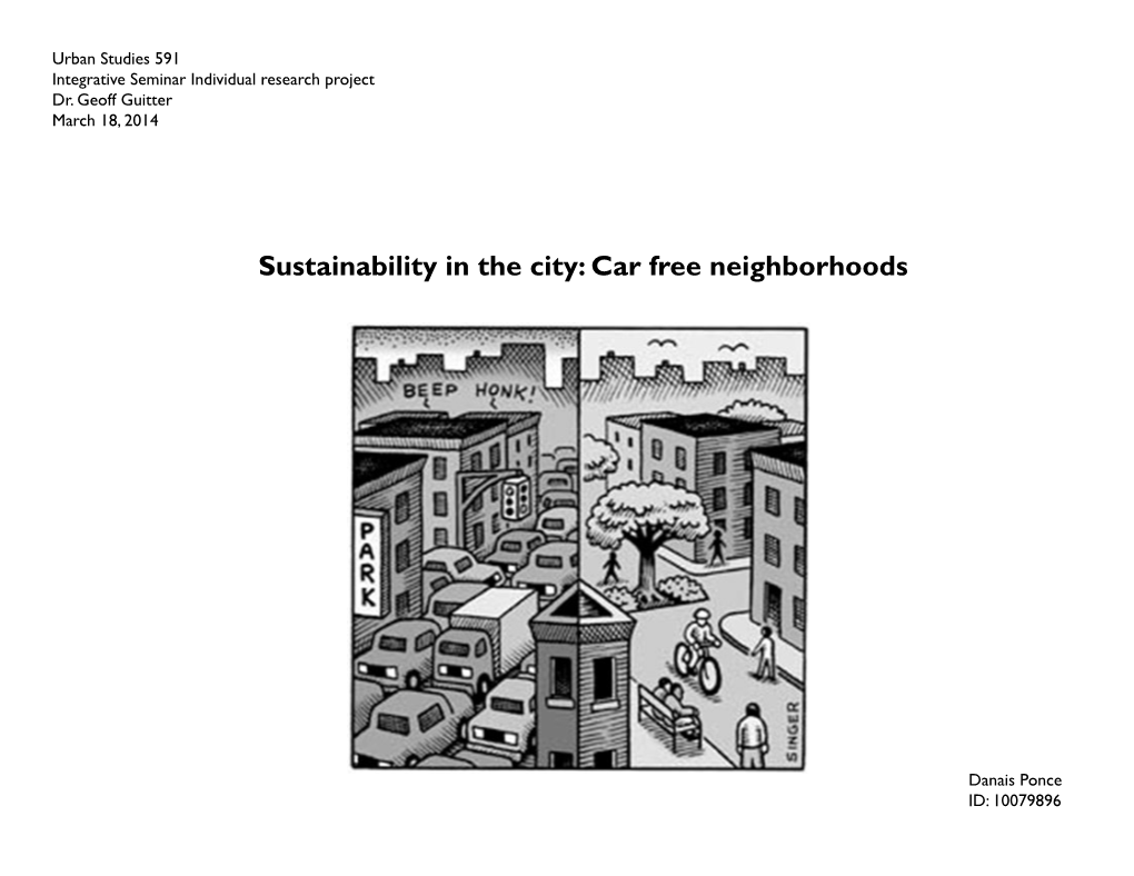 Car Free Neighborhoods