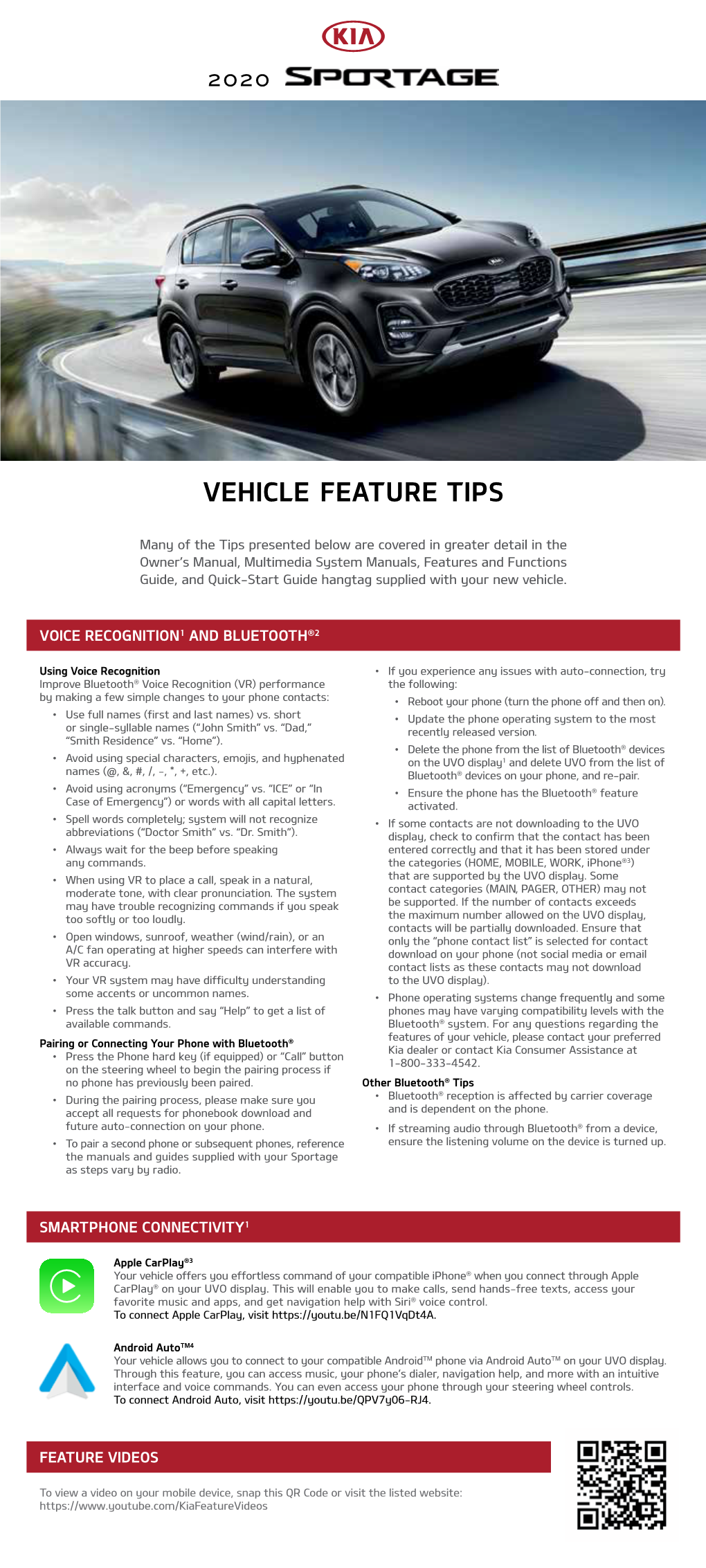 Vehicle Feature Tips