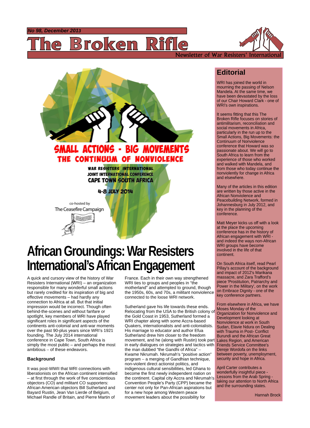 Africangroundings:Warresisters International'safricanengagement