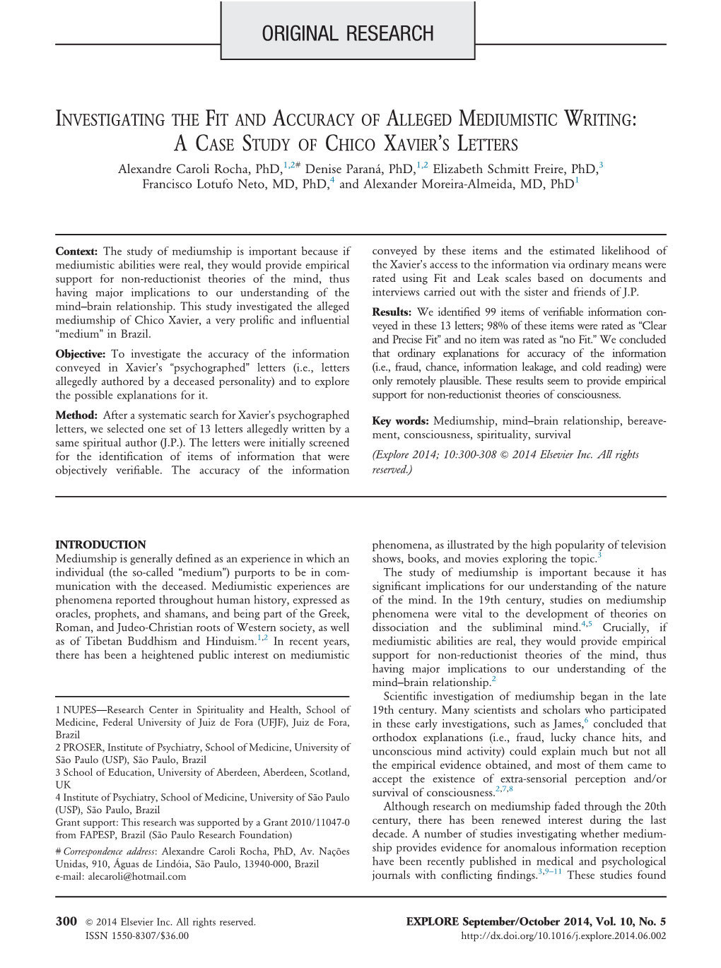 Investigating the Fit and Accuracy of Alleged Mediumistic Writing A