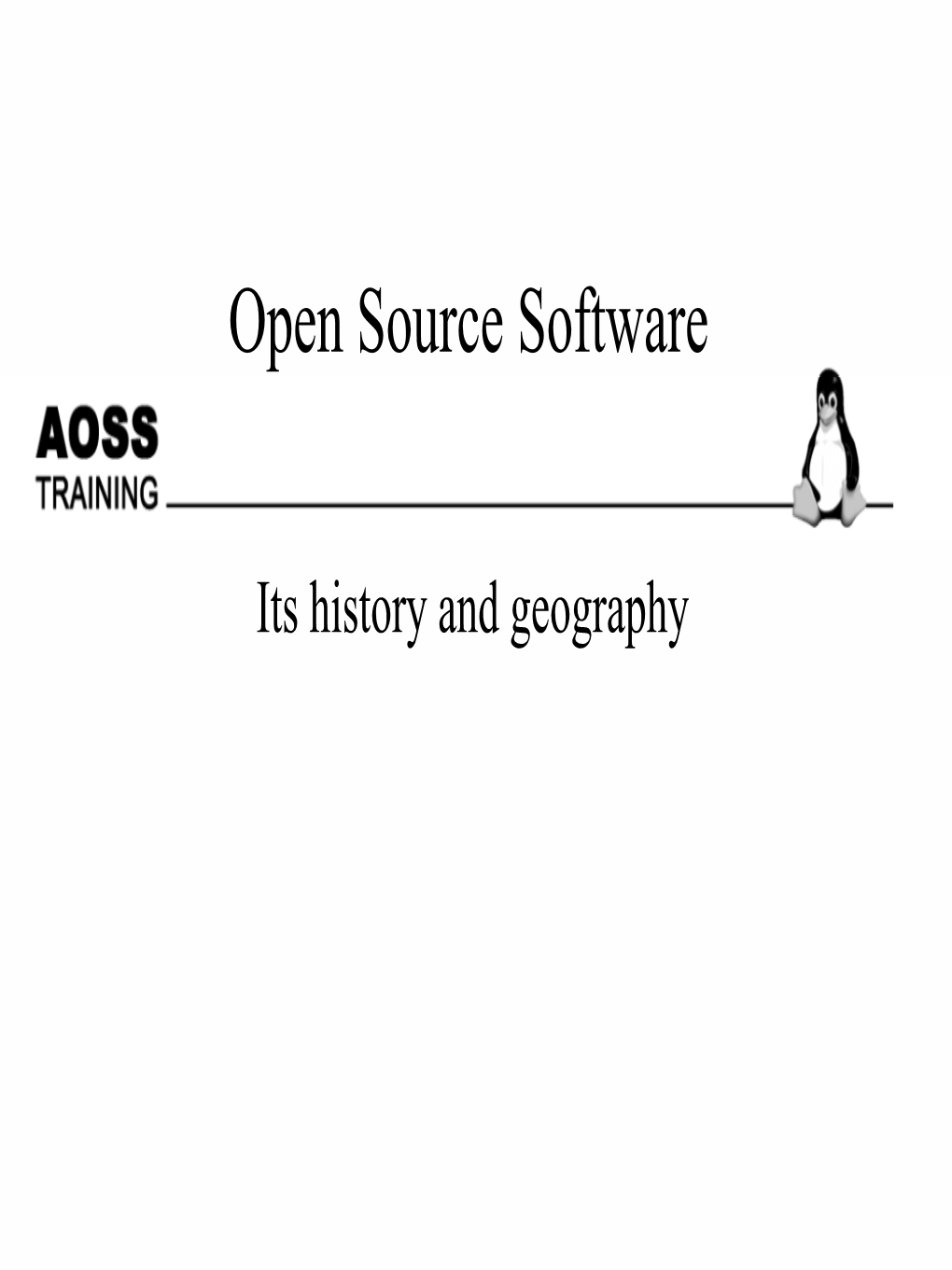 Open Source Software