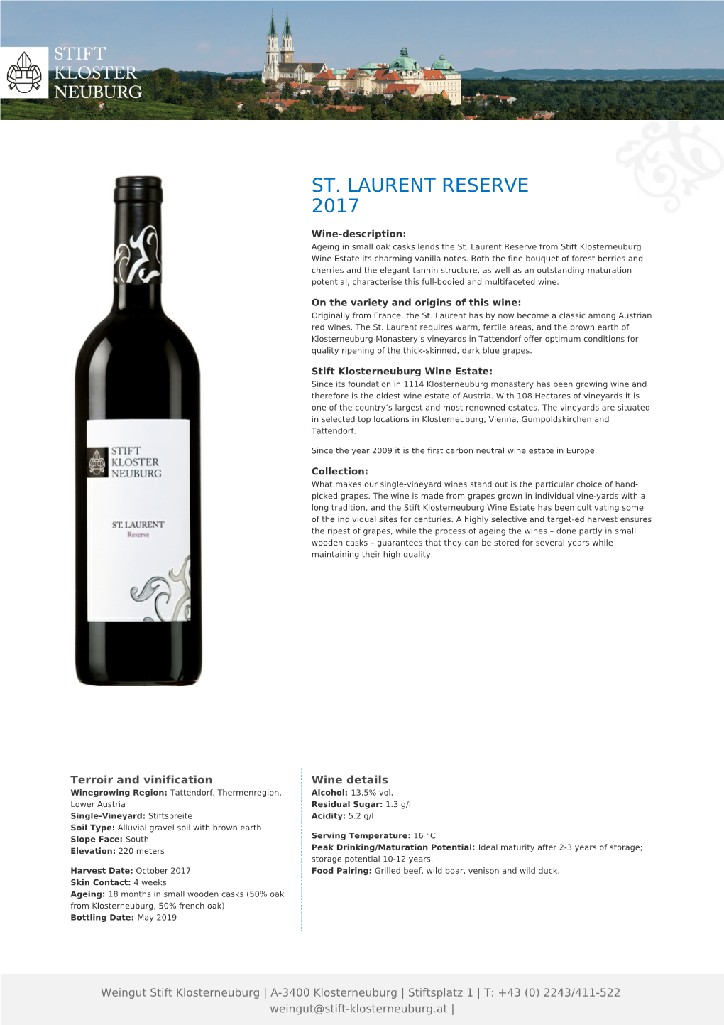 St. Laurent Reserve 2017