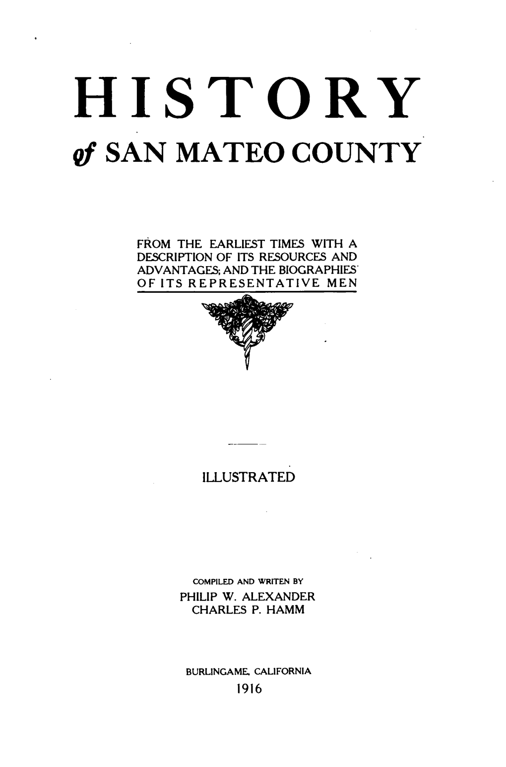 History of San Mateo County